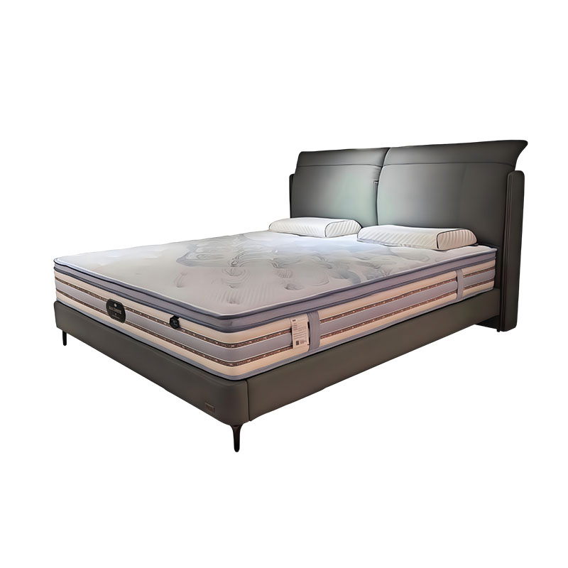 Fabric Quilted Platform Bed